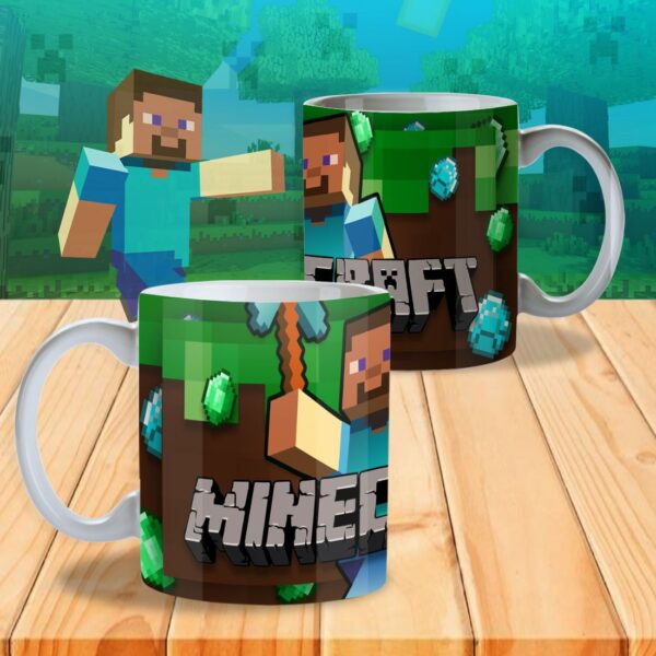 Taza Minecraft – Diseño Pixelado Gamer - Image 2
