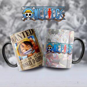 Taza One Piece – Luffy “Wanted”