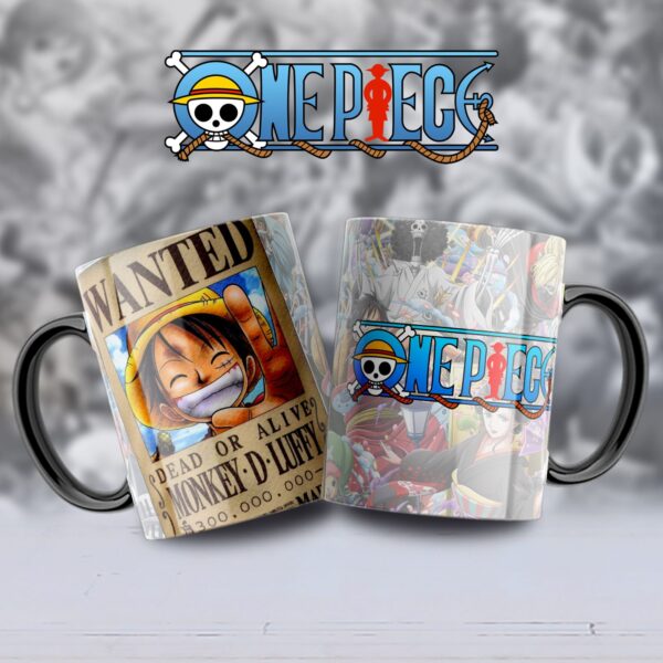 Taza One Piece – Luffy “Wanted”