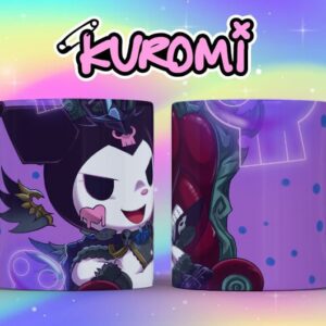 Taza Kuromi Violeta – Estilo Kawaii