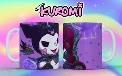 Taza Kuromi Violeta – Estilo Kawaii