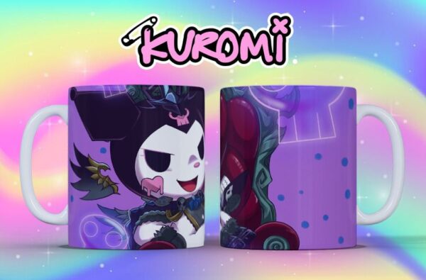 Taza Kuromi Violeta – Estilo Kawaii