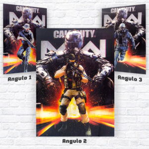 Poster 3D diseño de Call Of Duty Modern Warfare varias imágenes