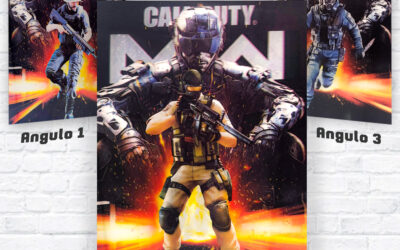 Poster 3D diseño de Call Of Duty Modern Warfare varias imágenes