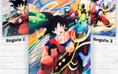 Poster 3D diseño de Dragon Ball Super 3 imágenes