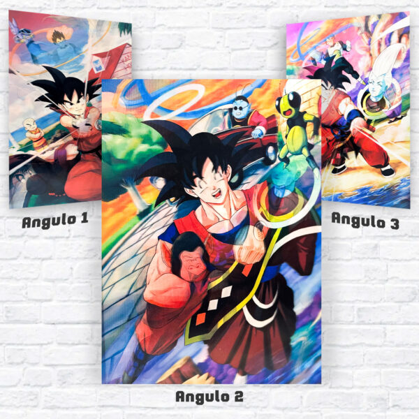 Poster 3D diseño de Dragon Ball Super 3 imágenes