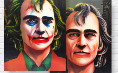 Poster 3D diseño de Joker con 2 imágenes