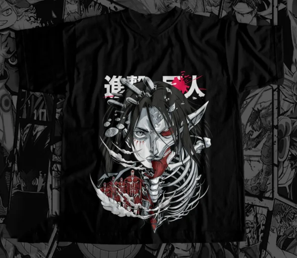 Remera Sublimada Anime – Eren Yeager (Attack on Titan)