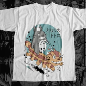 Remera Sublimada Anime - Mi Vecino Totoro Blanca
